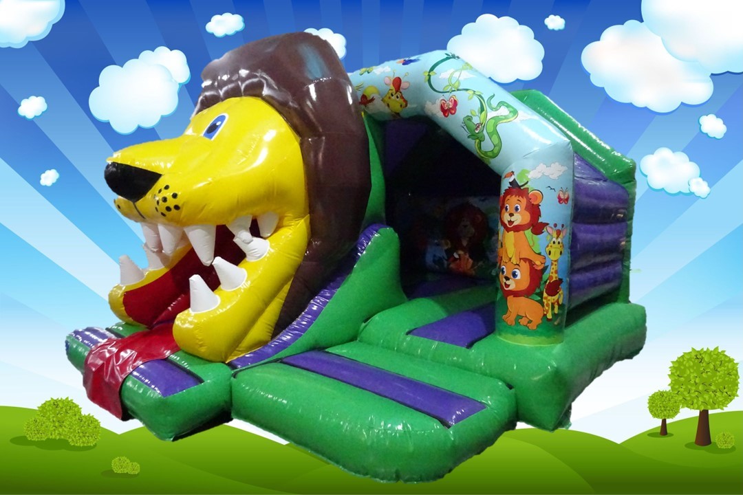 3d Lion bouncy castle