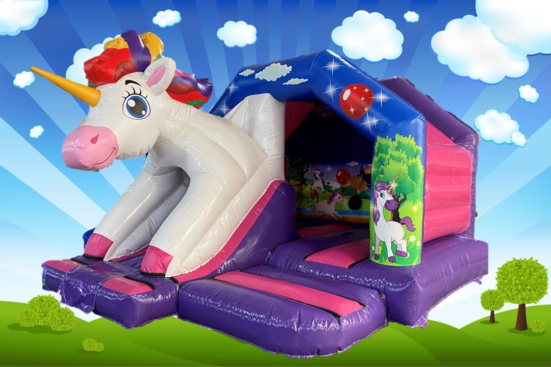 3d Unicorn Bouncy Castle