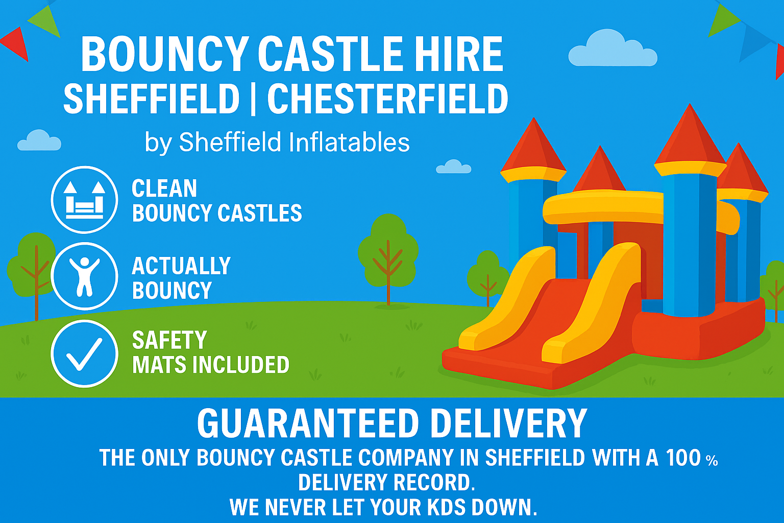 Infographic Image of Sheffield Bouncy castle Hire Infographic of Sheffield Bouncy castle Hire