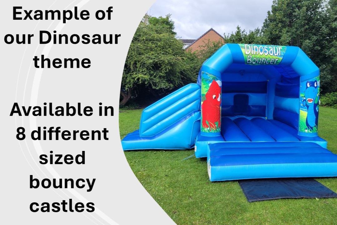 Dinosaur bouncy castle theme