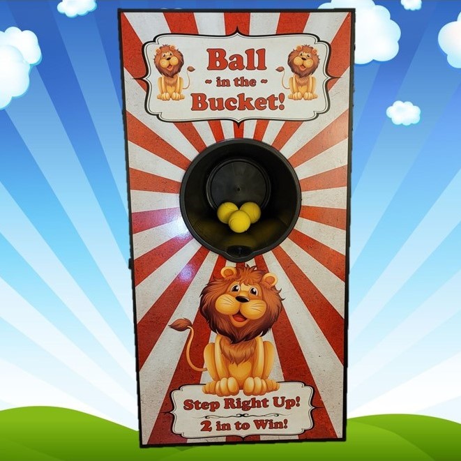 Ball in the bucket game