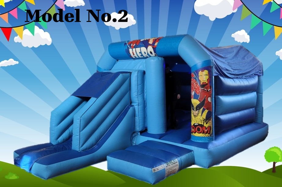 Heroes bouncy castle model 2