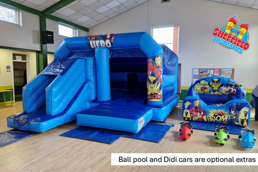 Hero Bouncy Castle In Sheffield with ball pool