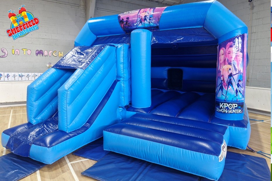 Large KPop Bouncy Castle Hire Chesterfield