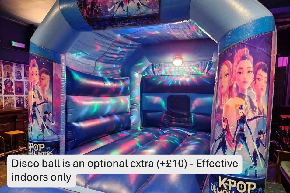 Medium bouncy castle with disco ball