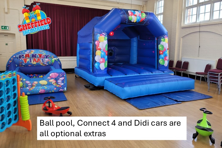Bouncy castle hire with ball pool and games