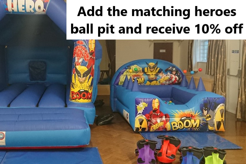 A picture of the hero ball pit for hire in Chesterfield