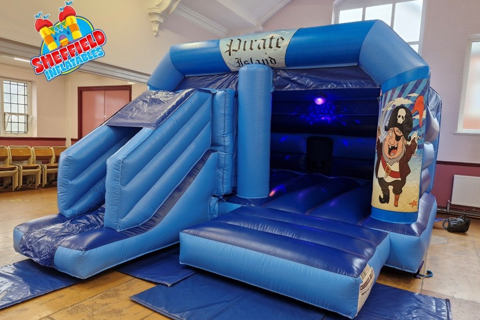 Pirate disco bouncy castle hire Chesterfield Pirate disco bouncy castle
