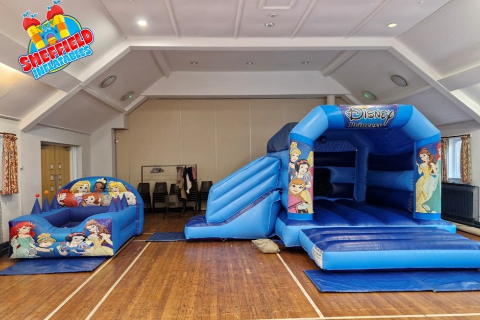 Princess bouncy castle and ball pool