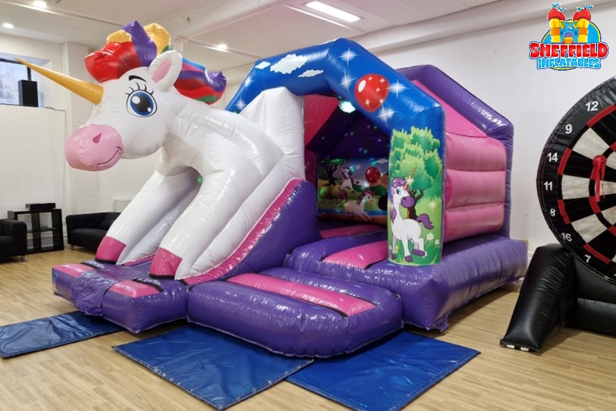 3D Unicorn Bouncy Castle hire