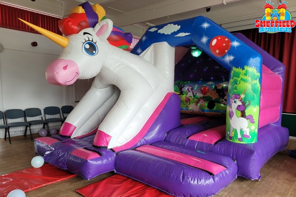 3D Unicorn Bouncy Castle hire