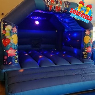 Adding a disco ball to make a disco bouncy castle