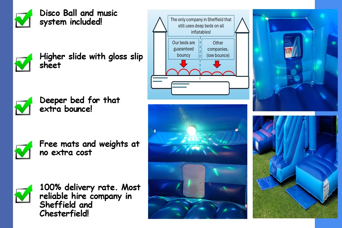 Infographic about the Minecraft bouncy castle