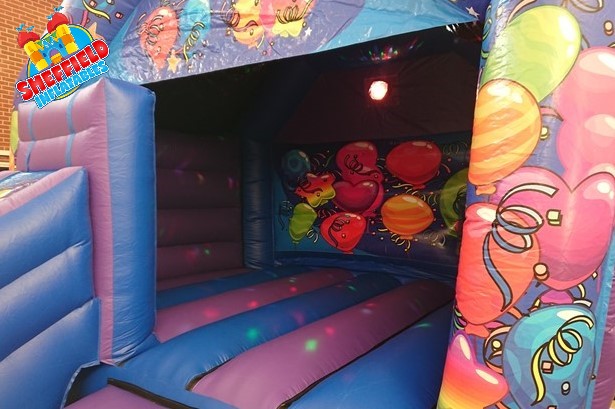 Extra large disco bouncy castle combo hire in Sheffield