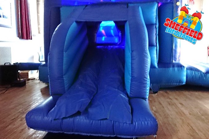 Photo of the slide on the bouncy castle combo